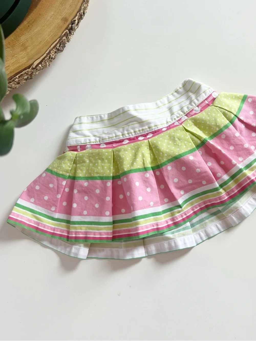 Vintage Y2K 2004 Gymboree Mix Pattern Polkadot Skort | 6-12m